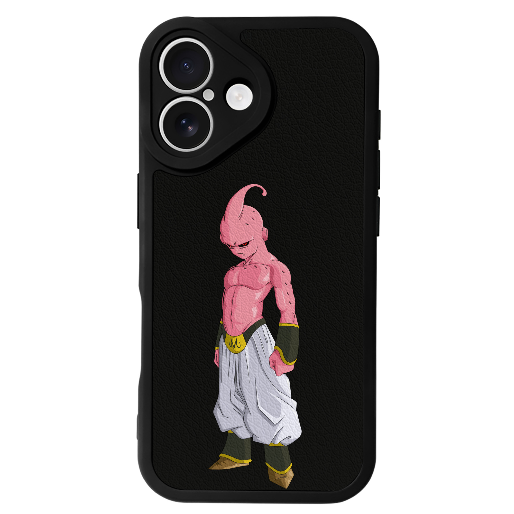 （画像用） ドラゴンボール 魔人ブウ DRAGON BALL Majin Buu 【iPhone 16シリーズ対応】シリコンスマホケース（レザー調） 材質：シリコン